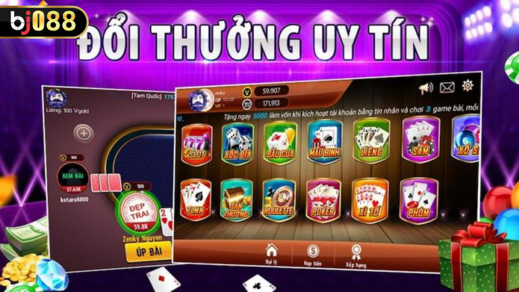 Tham gia game bài cài đổi thưởng trên Bj88 cùng vô vàn khuyến mãi hấp dẫn 